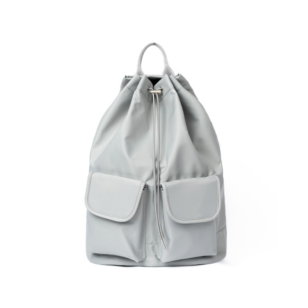 3-Way 2-Pocket Drawstring Bag (Silver)